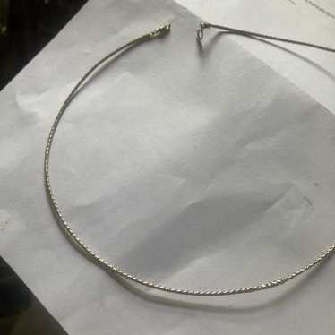 Vintage  14k white gold-choker