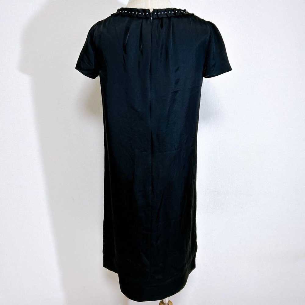 Untitled Bijou & Frill Shiny Black Short Sleeve L… - image 3