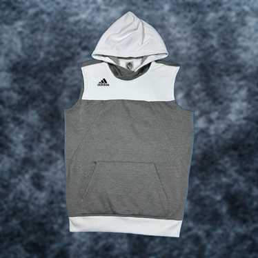 Adidas Adidas Mens Medium Sleeveless Hoodie Fleece