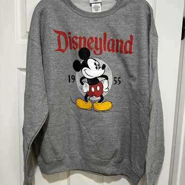 Disney Parks Disneyland Logo Mickey Mouse Gray Cre