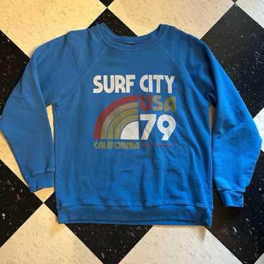 Surf city free people sweatshirt