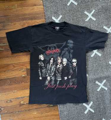 Band Tees × Giant × Vintage 2001 AEROSMITH JUST PU