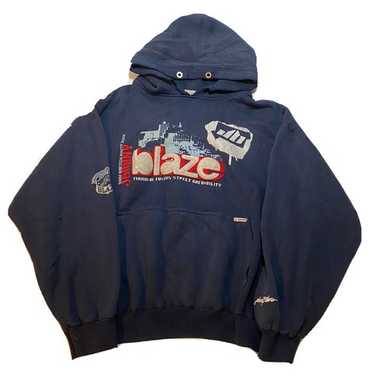 90s B-BOY Johnny Blaze ブラックパーカー XLサイズ A1 Vintage 90s Johnny Blaze Sweater Adult 2XL XXL Black
