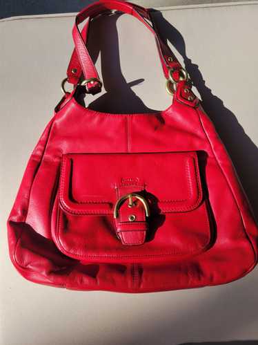 バッグ Coach Signature Soft Clip Hobo Bag RED Coach Signature Soft Clip Hobo Bag Red 2a | eBay