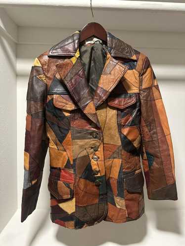 Patchwork leather jacket - Gem