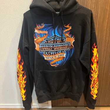 Harley-Davidson fire flame 1996年製 Vintage 1996 Harley Davidson Hand Painted TIGER FLAMES