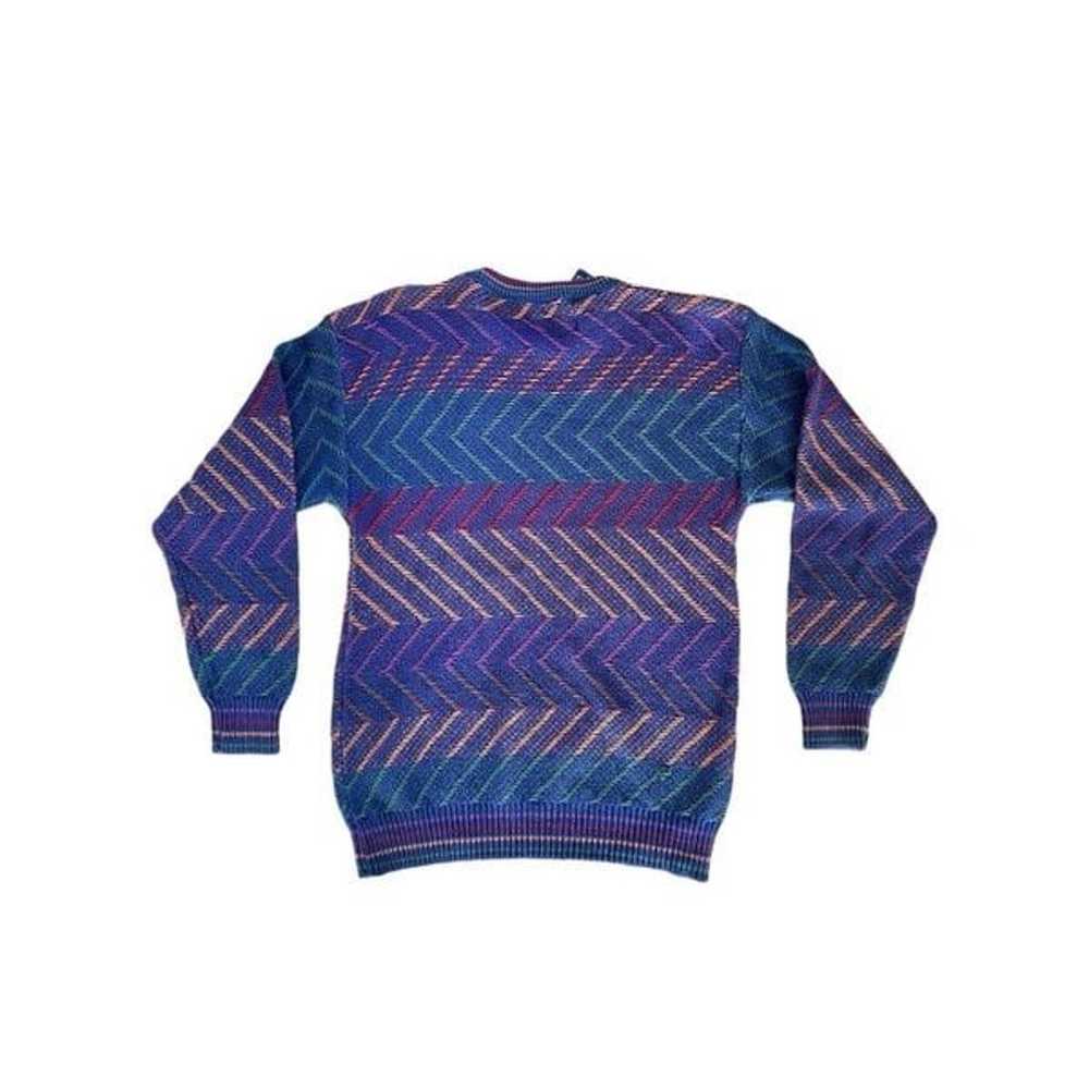 Vintage Ralph Lauren Blue Cotton Sweater 80s/90s … - image 2