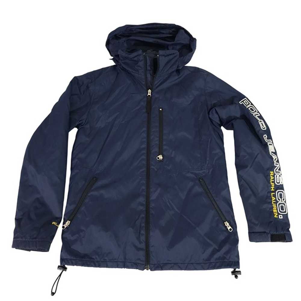 Vintage Ralph Lauren Jacket Men SM Blue White Win… - image 1