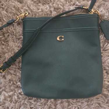 Coach Kitt Dark Green Small Crossbody Like New