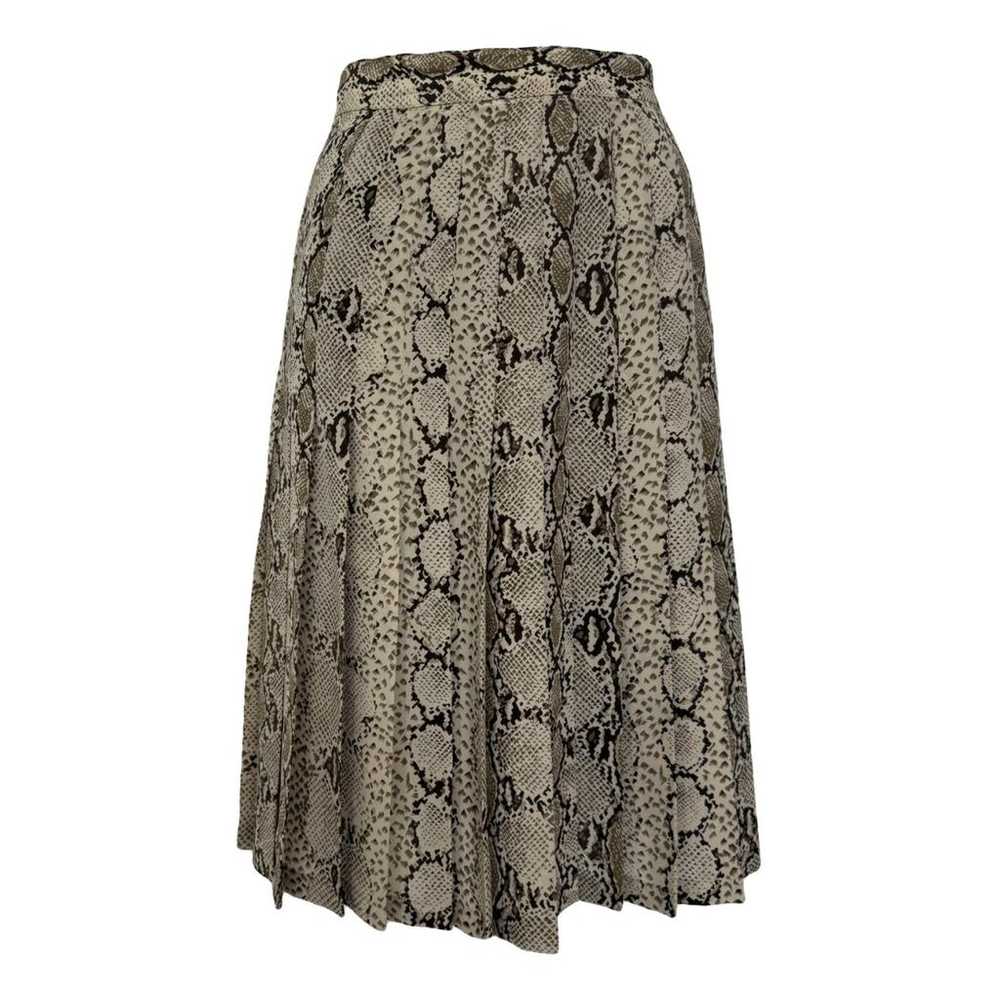 スカート Valentino Garavani Printed Viscose Skirt VALENTINO GARAVANI Printed metallic cotton-blend midi skirt