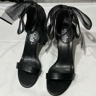 Charles by Charles David Black Leather Heels with 