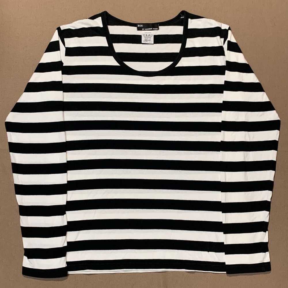 Number (N)ine Number Nine Striped Long Sleeve T-Shirt