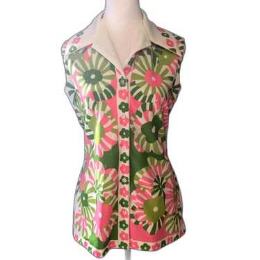 Brookvalley By Fairfield 60s Mod Vintage Floral B… - image 1