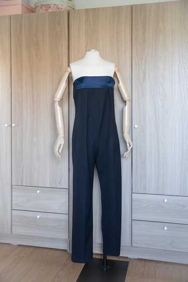 オールインワン・サロペット SAINT LAURENT CREPE BUSTIER JUMPSUIT Saint Laurent(サンローラン) オールインワン・サロペット