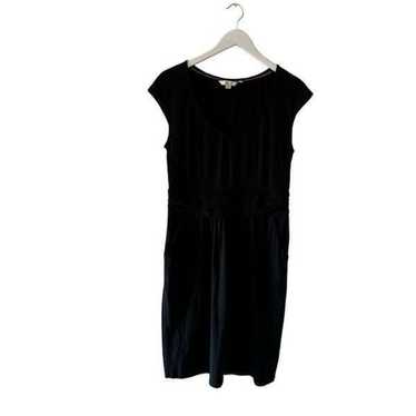 Boden Black Sleeveless Scoop Neck MIDI Dress SZ 10