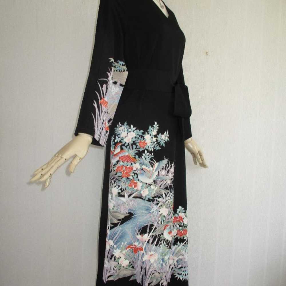 This is a V-neck kimono remake dress made from a … - image 5