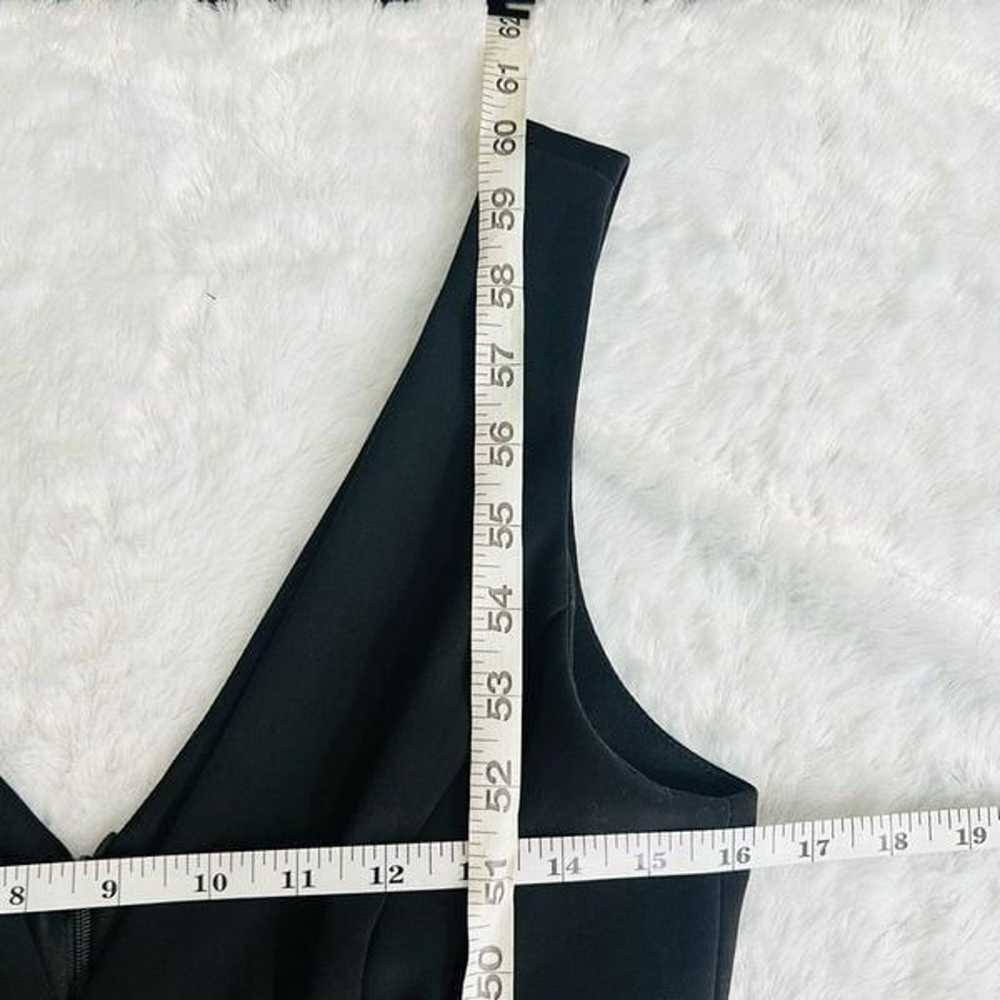 Xscape Womens Black Sleeveless Geometric Plunging… - image 10