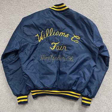 ジャケット・アウター @@50s vintage bowling jacket Large 50s Embroidered Satin Bowling Jacket / Chainstitch