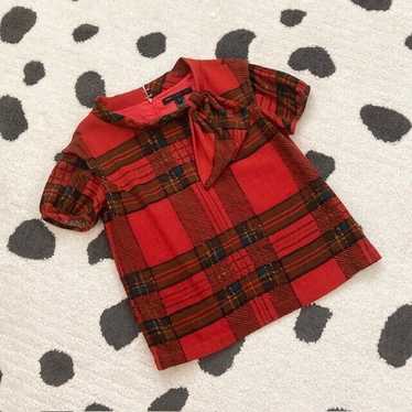 Marc by Marc Jacobs Small Red Wool Plaid Bow Retro