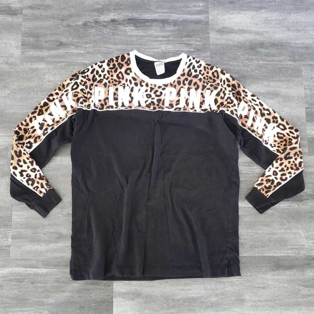 Black Leopard VS Campus Oversized Long Sleeve - image 1