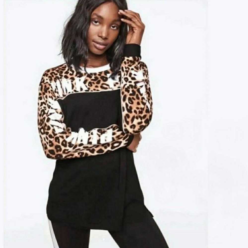 Black Leopard VS Campus Oversized Long Sleeve - image 3