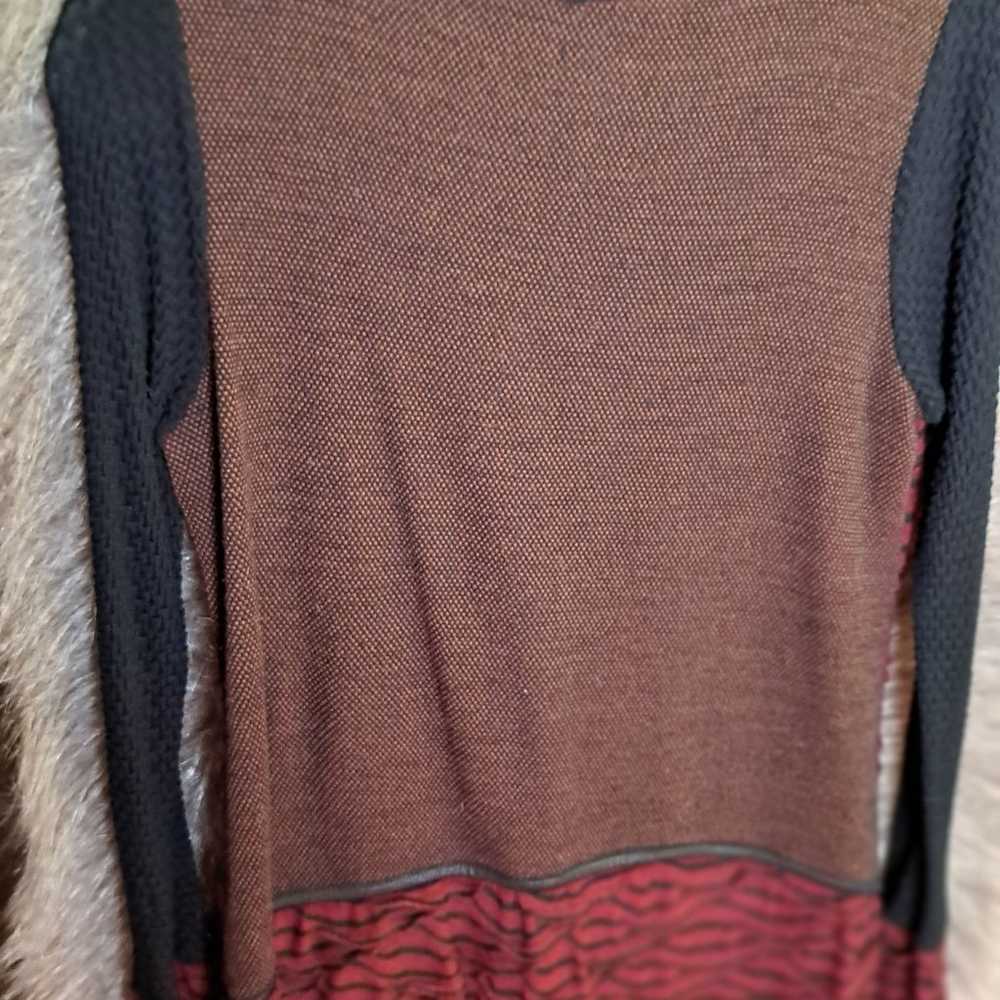 Anthropologie ANAC by Kimi Red Black Long Sleeve … - image 6