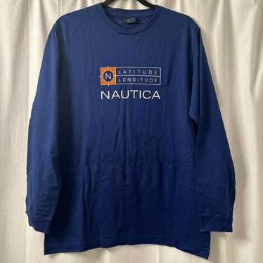 Nautica Nautica Men's Blue and Navy Tshirt