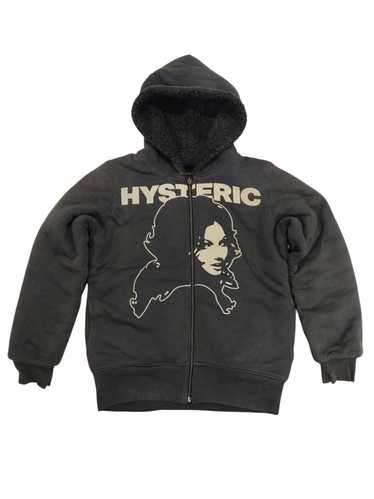 Vintage Hysteric Glamour Hoodie Full Zip Sweatshirt Big Logo
