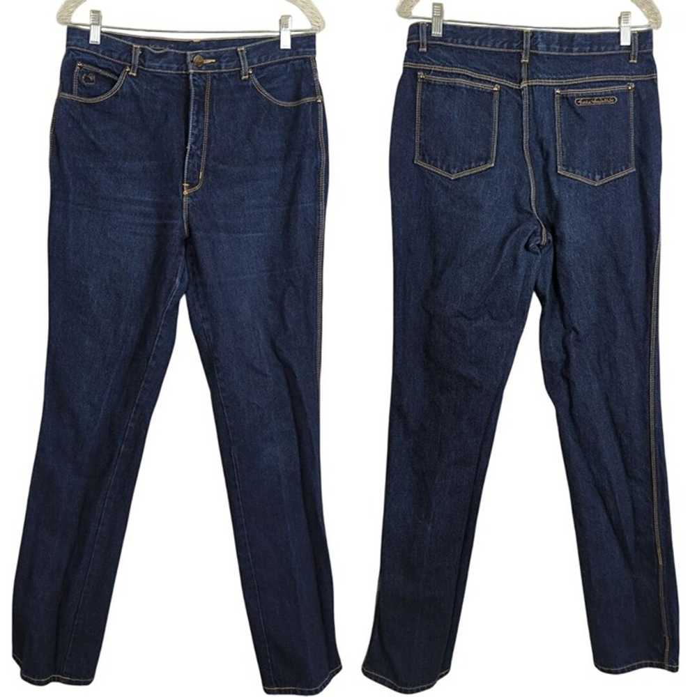 Vintage Gloria Vanderbilt Amanda Jeans High Rise Dark Wash Womens Size 14