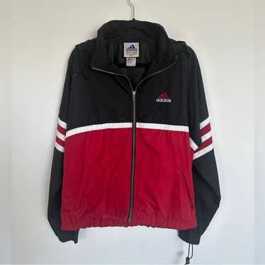 Vintage adidas black/red windbreaker - Gem Vintage adidas black/red windbreaker - Gem