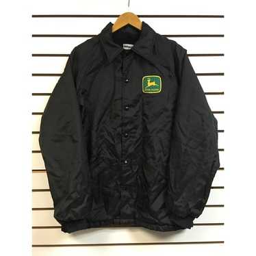 Vintage Rare Original John Deere Green Zip up Work Jacket