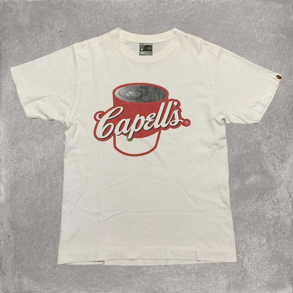 Bape Bape Medium Bapell's Graphic White Tee OG Ni… - image 1