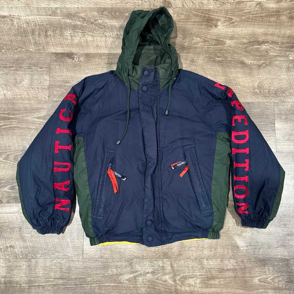 Vintage Nautica Expedition men’s reversible puffe… - image 2