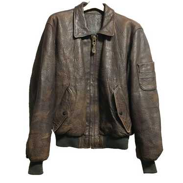 ジャケット・アウター Vintage leather jacket french army Original Rare Vintage 80s Atlas Armée De L'air French