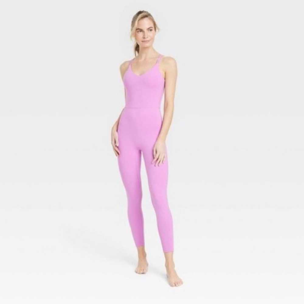 All In Motion Barbie Pink One Piece Jumpsuit Athl… - image 1