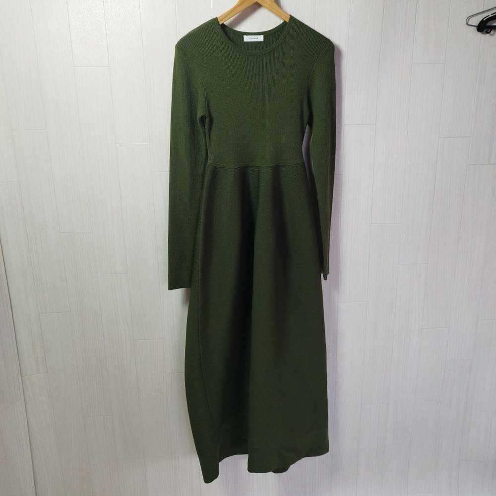 Style Mixer Combination Form Knit Dress Khaki - image 12