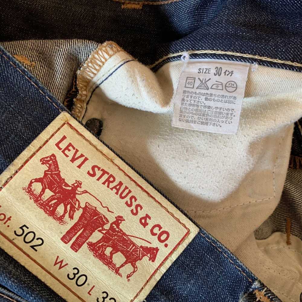 Levi's Vintage Rare Levi's 502 JAPAN 30x32 Straig… - image 8