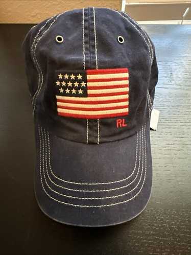Polo Sport アメリカ国旗 ワークキャップ 90s ラルフローレン POLO SPORT POLO USA 星条旗 6パネル