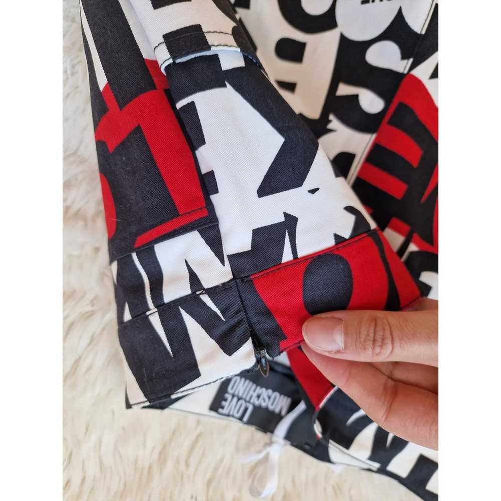 パンツ Moschino SS24 PANTS WITH HEART APPLICATION (03280433_8555) Moschino（モスキーノ）ウィメンズ パンツ - FARFETCH