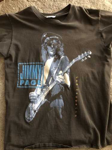 【希少】90s LED ZEPPELIN JIMMY PAGE Tシャツ L Led Zeppelin Jimmy Page】ロックTシャツ メンズ バンドTシャツ