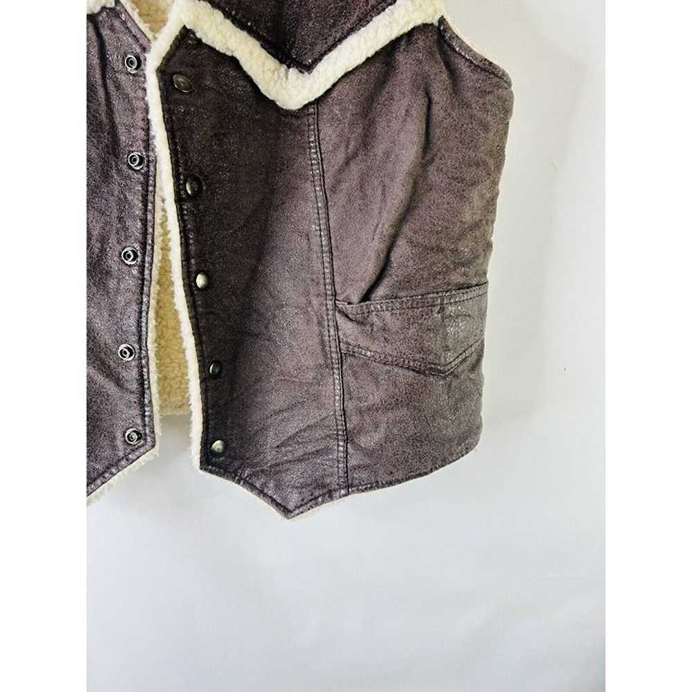 VTG 70s Mens Large Sherpa Lined Vest Jacket Weste… - image 4