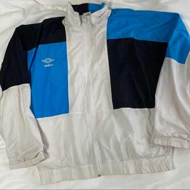 ジャケット・アウター 1990s UMBRO NYLON JACKET MADE IN USA Vintage 90s Navy Umbro Windbreaker Jacket - Large Nylon