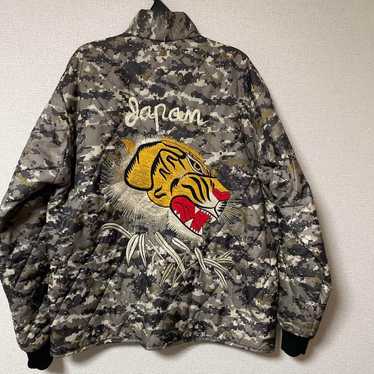 ジャケット・アウター STAMMBAUM Reversible Sukajan Tailor Toyo Sukajan TT15682 Men's Japanese Souvenir Jacket