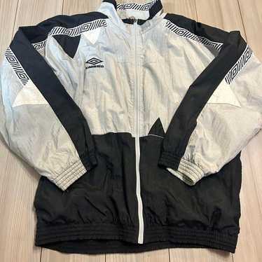 ジャケット・アウター 1990s UMBRO NYLON JACKET MADE IN USA Vintage 90s Navy Umbro Windbreaker Jacket - Large Nylon