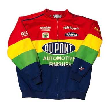90s レーシングジャケット　racing 黒　ブラック　dupont Men's Jeff Gordon JH Design Black DuPont Twill Driver
