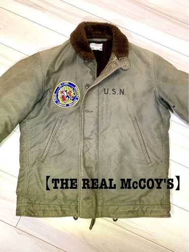 ジャケット・アウター THE REAL McCOY MFG A-2 DECK JACKET REAL The Real McCoy's U.S.N. A-2 Deck Jacket Real McCoy MFG