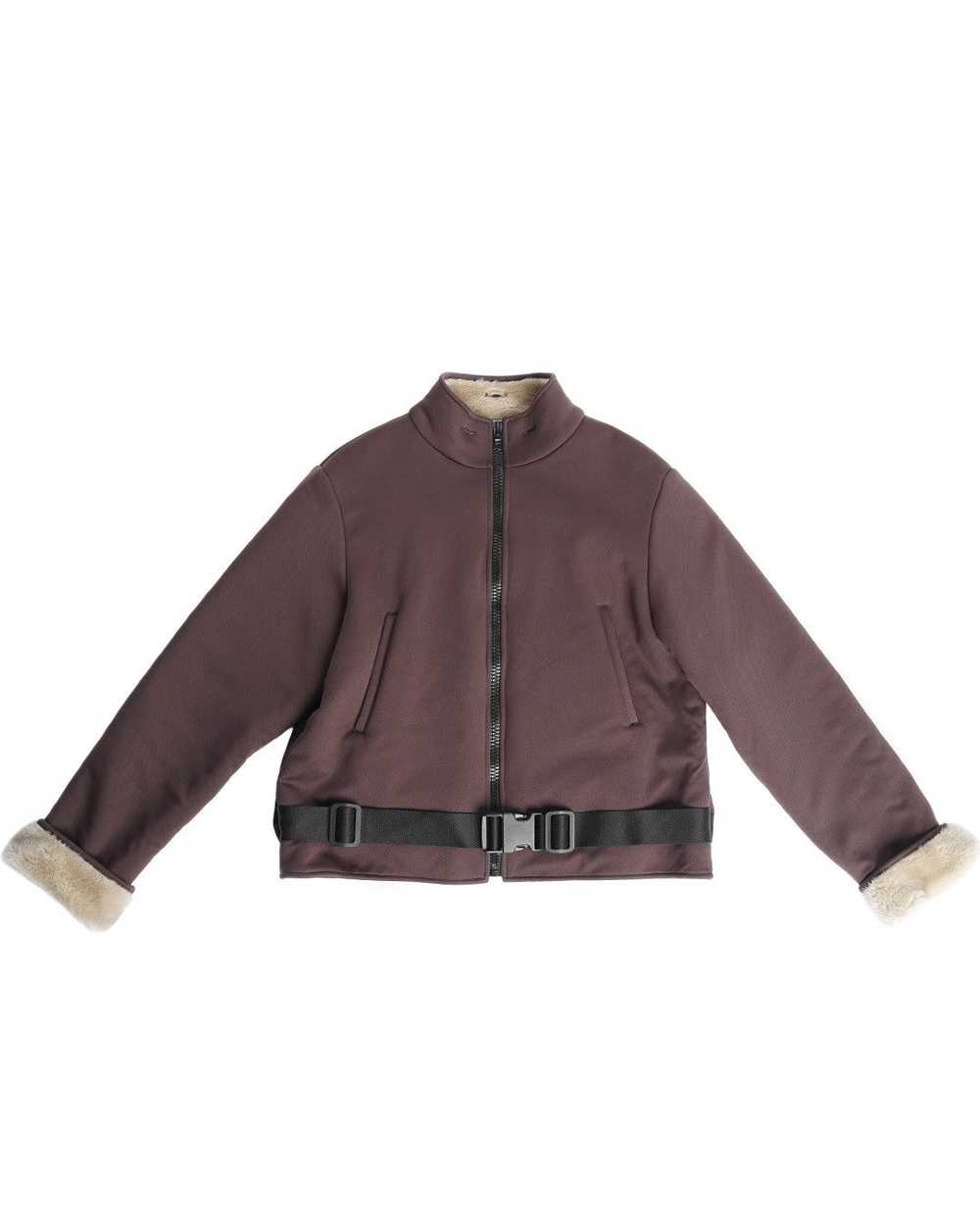 Miu Miu Miu Miu F/W1999 Fleece Lining Belt Buckle… - image 1