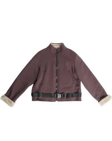 Miu Miu Miu Miu F/W1999 Fleece Lining Belt Buckle… - image 1