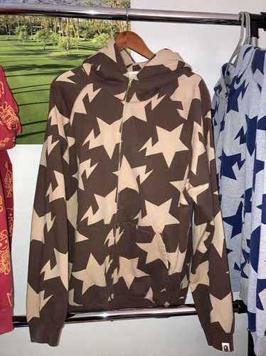 BAPE Sta full zip hoodie multi color a bathing ape star NIGO