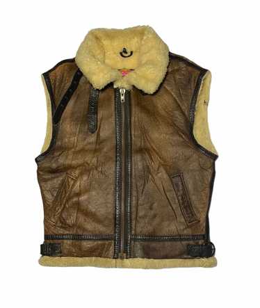 Vintage B3 Jacket Sheepskin leather jacket Avirex Bom… - Gem Vintage B3 Jacket Sheepskin leather jacket Avirex Bom… - Gem